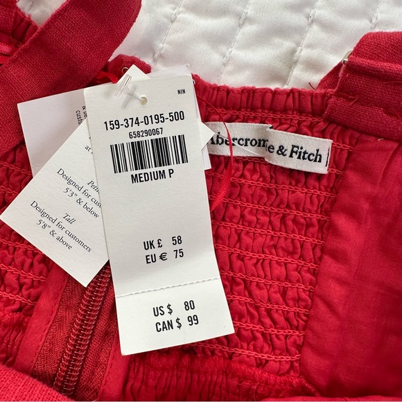 NWT Abercrombie & Fitch Linen-Blend Skort Mini Dress Size Medium - Picture 11 of 16